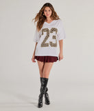 
Upgrade your style game for 2025 with the 23 Leopard Print Oversized Graphic Tee in white, perfect for any fashion-forward wardrobe.