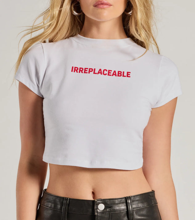 Irreplaceable Cropped Graphic Tee Windsor