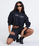 The New York Bubble Crop Hoodie in black brings edge and energy to your vibe, ready to elevate any festival look or concert outfit.