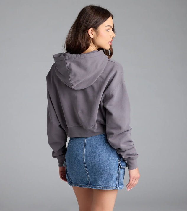 Los Angeles Oversized Crop Hoodie | Windsor