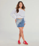 The Cutie Alert Long Sleeve Fleece Crop Sweatshirt in heather gray with a modern design and trendy look is part of the latest women's tops collection to elevate your 2025 wardrobe.