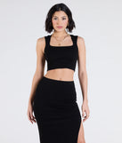 From bold to effortless, the Elevated Era Ribbed Knit Cropped Tank Top lets you define your vibe with black tops that speak your style.