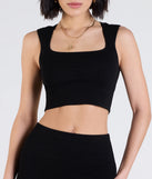 From bold to effortless, the Elevated Era Ribbed Knit Cropped Tank Top lets you define your vibe with black tops that speak your style.
