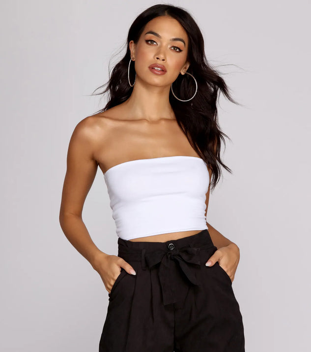 tope information｜tube top Basic Cropped Tube Top | Windsor