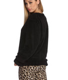 What The Fuzz Teddy Sweater