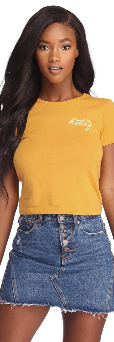 Sweet Like Honey Crop Top