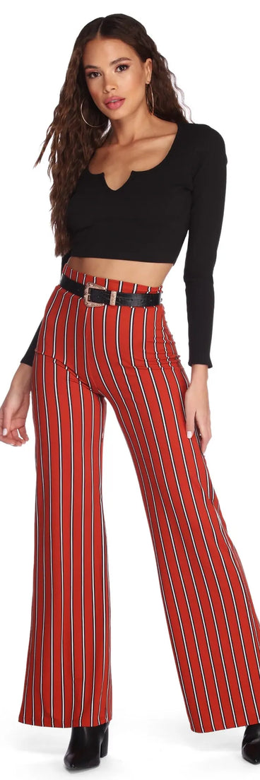 Down A Notch Crop Top