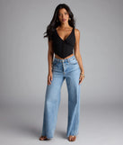 On Repeat V-Neck Corset Top