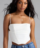 Turning Heads Strappy Woven Crop Top