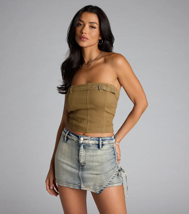 Top Tier Buckle Tube Top | Windsor