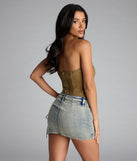 Top Tier Buckle Tube Top