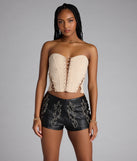 Tied Up And Tempting Corset Top
