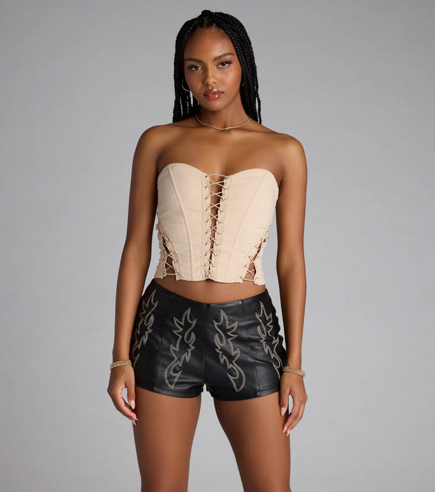 Tied Up And Tempting Corset Top