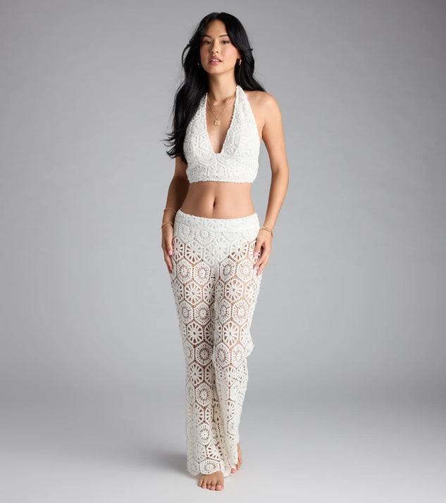 Get The Look Crochet Halter Crop Top | Windsor