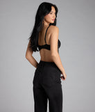 Watch Me Shine Rhinestone Fringe Bra Top