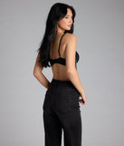 Watch Me Shine Rhinestone Fringe Bra Top