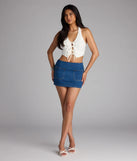 She’s The Moment Tie-Front Halter Top