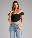 Complete your look with the Drama Queen Energy Chiffon Corset Top, a trendy top that’s ready to pair with anything in your fall rotation.
