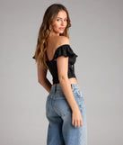 Drama Queen Energy Chiffon Corset Top