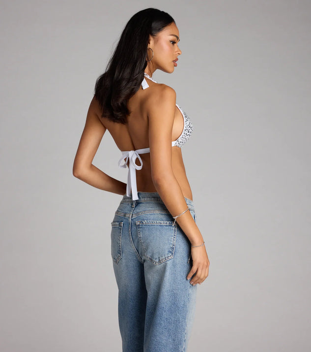 Bling Behavior Jewel Satin Bra Top | Windsor