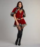 Little Red Lace-Up Corset Top