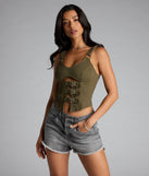 Strap In Babe Buckle Crop Top