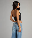 Complete your look with the Cute Plans Halter Collared Corset Top, a trendy top that’s ready to pair with anything in your fall rotation.