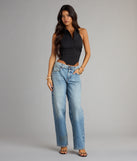Complete your look with the Cute Plans Halter Collared Corset Top, a trendy top that’s ready to pair with anything in your fall rotation.