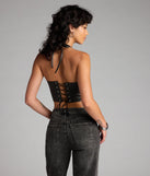 No Apologies Grommet Halter Top