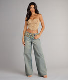 Complete your look with the Vintage Vibes Denim Lace-Up Bustier, a trendy top that’s ready to pair with anything in your fall rotation.