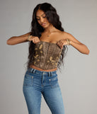Boho Muse Embroidered Corset Top