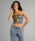 Boldy Untamed Buckle Crop Top