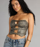 Boldy Untamed Buckle Crop Top