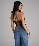 Undeniable Flair Halter Corset Top
