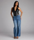 Undeniable Flair Halter Corset Top