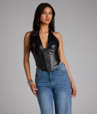 Undeniable Flair Halter Corset Top