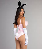 Complete your look with the Iconic Bunny Satin Corset Bodysuit, a trendy top that’s ready to pair with anything in your fall rotation.