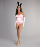 Complete your look with the Iconic Bunny Satin Corset Bodysuit, a trendy top that’s ready to pair with anything in your fall rotation.