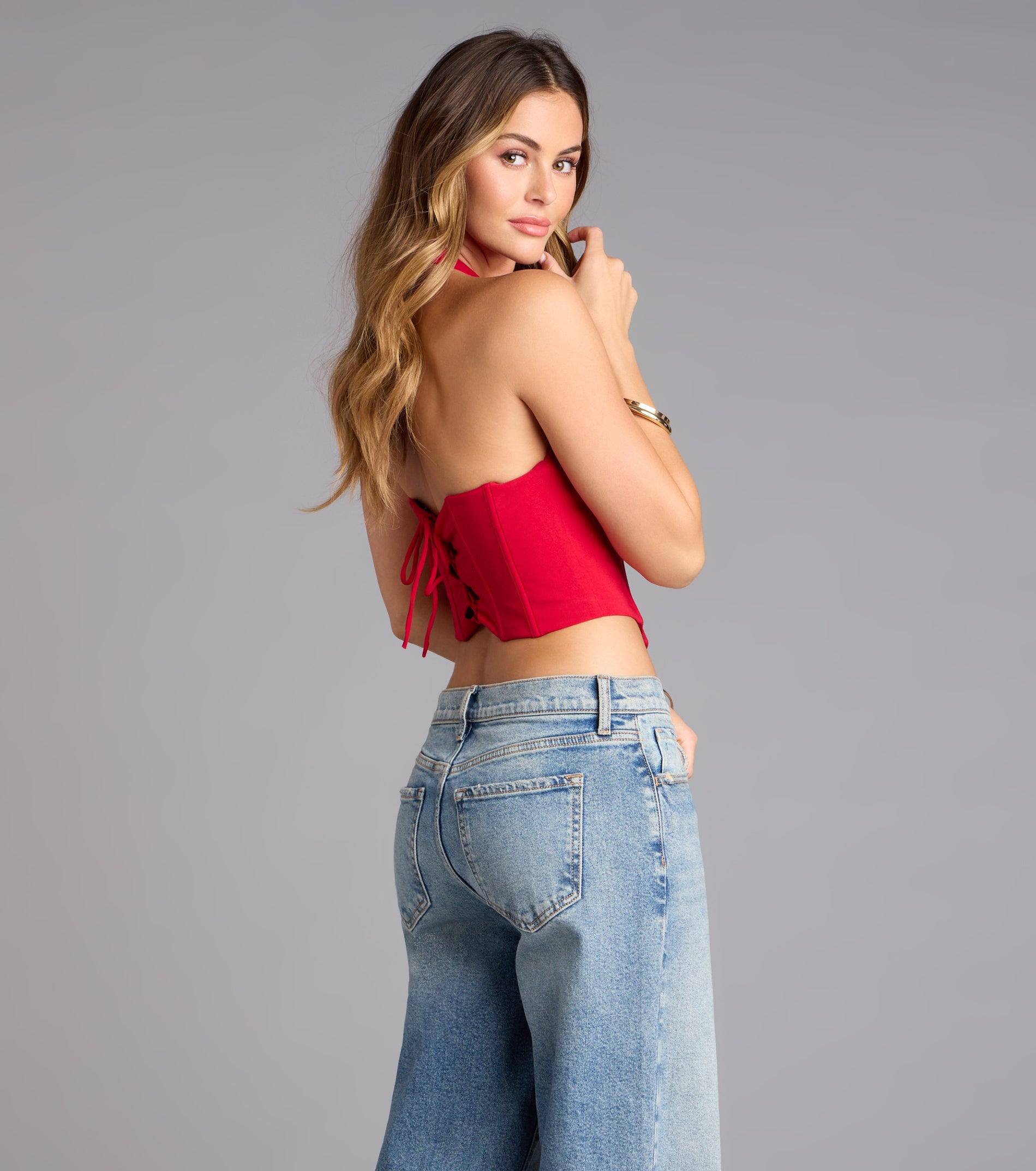 Tempting Style Halter Corset Top | Windsor