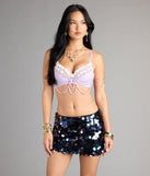 Complete your look with the Sea Siren Mermaid Bra Top, a trendy top that’s ready to pair with anything in your fall rotation.
