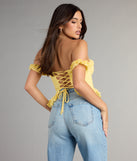 Enchanted Beauty Off-The-Shoulder Corset Top