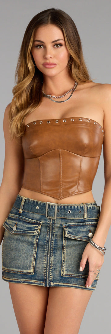 Bound to Stun Lace Up Crop Top