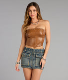 Bound to Stun Lace Up Crop Top