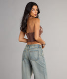Complete your look with the Zip Me Up Halter Corset Top, a trendy top that’s ready to pair with anything in your fall rotation.