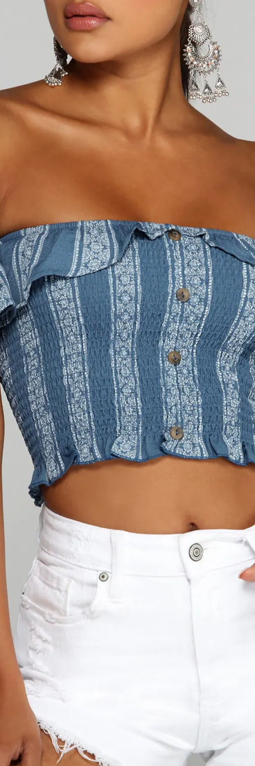 Boho Chic Off The Shoulder Top