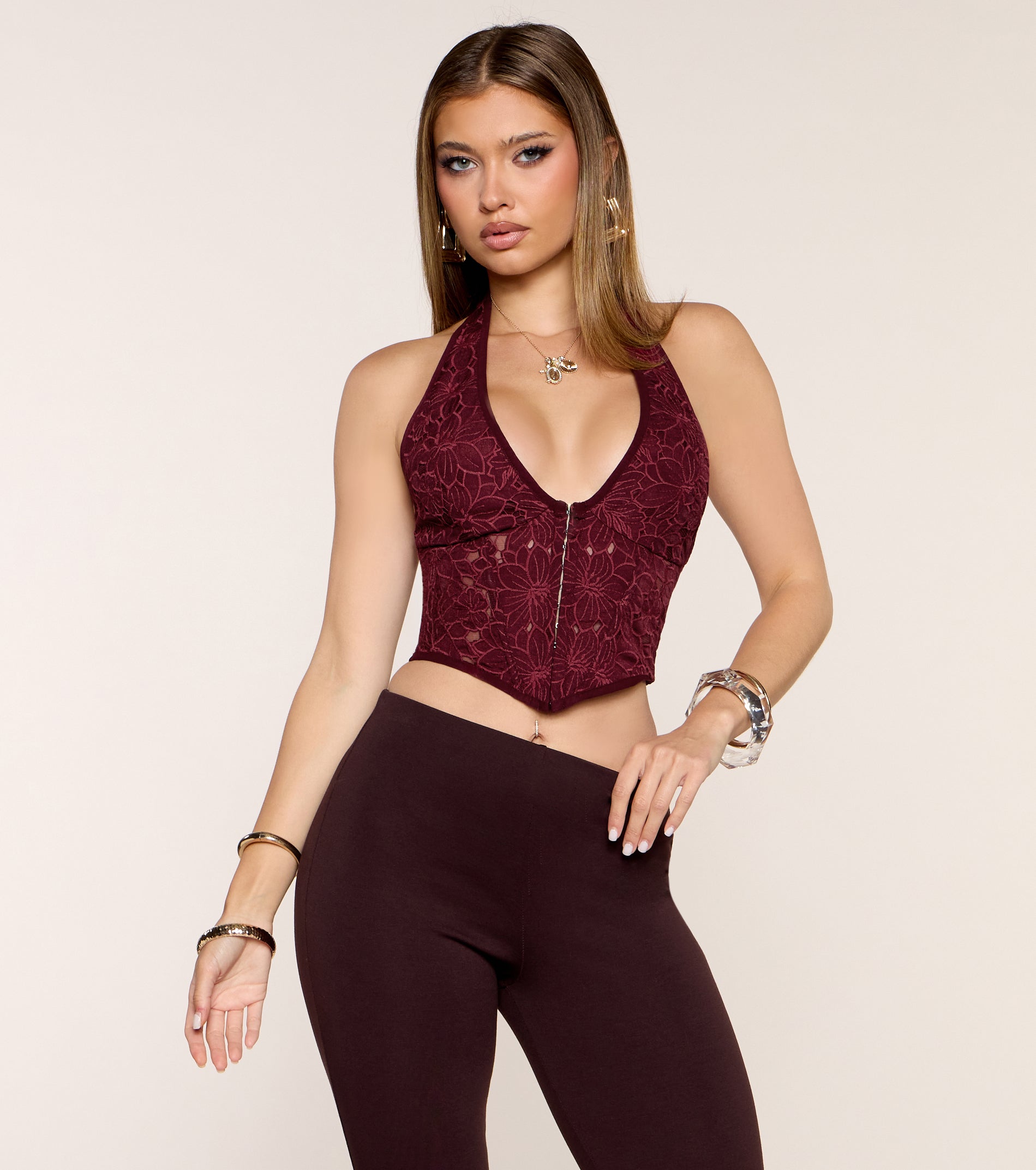 Pretty Plot Twist Floral Lace Corset Top | Windsor