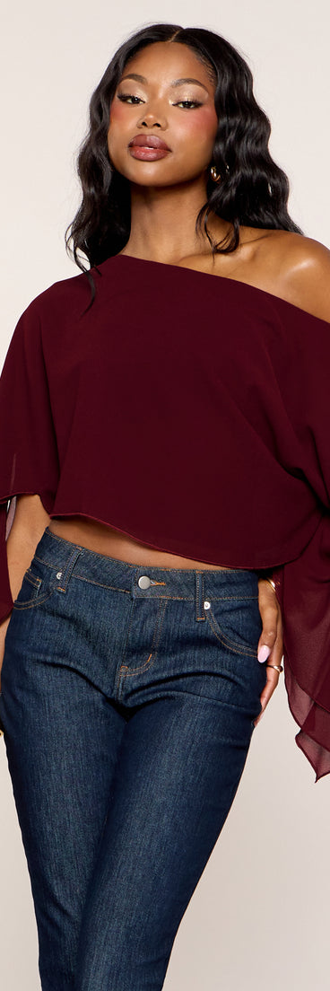 Flowy Mood Chiffon Ruffle Poncho