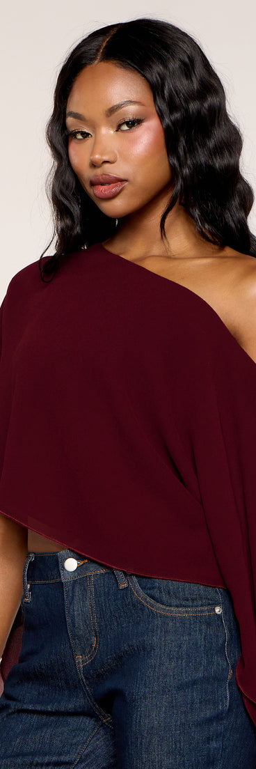 Flowy Mood Chiffon Ruffle Poncho
