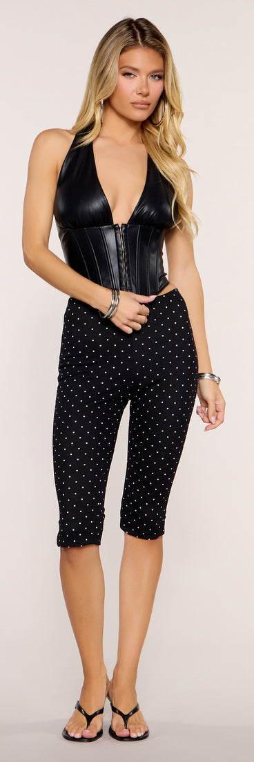 Hooked In Back Lace Up Corset Top