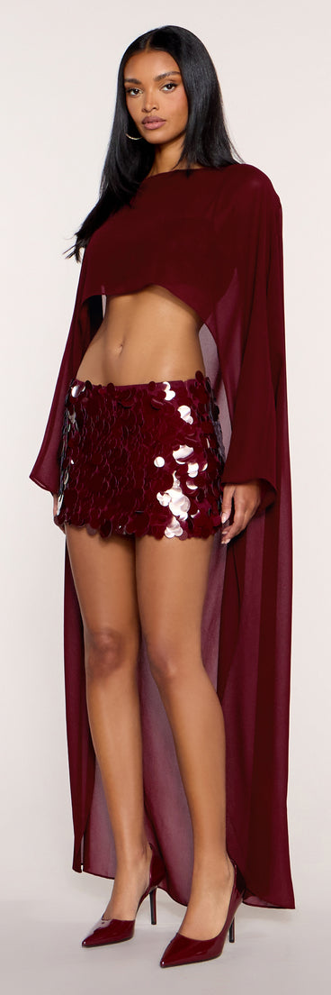 In Motion High-Low Poncho Top